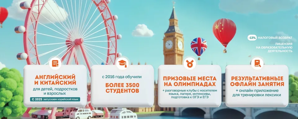 Английский и китайский язык в Колпино TELLmeMORE