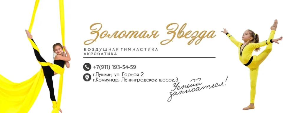 «Золотая звезда» Пушкин, Коммунар, Павловск, Студия воздушной гимнастики в Пушкине